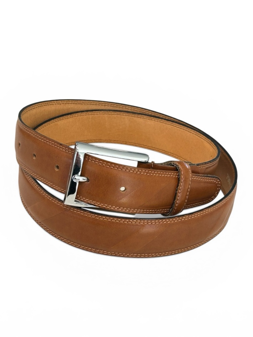 🇮🇹Davide Italian Made Tan Leather Belt Brand New